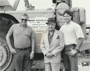 Larry, Mark and Kurt Nicholson in 1990
