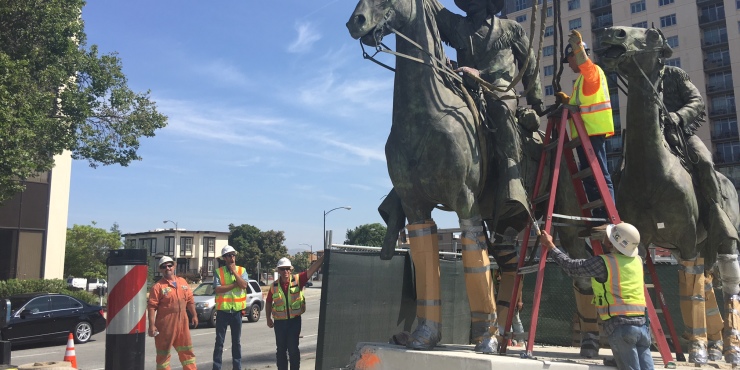 Downtown San Jose statue move