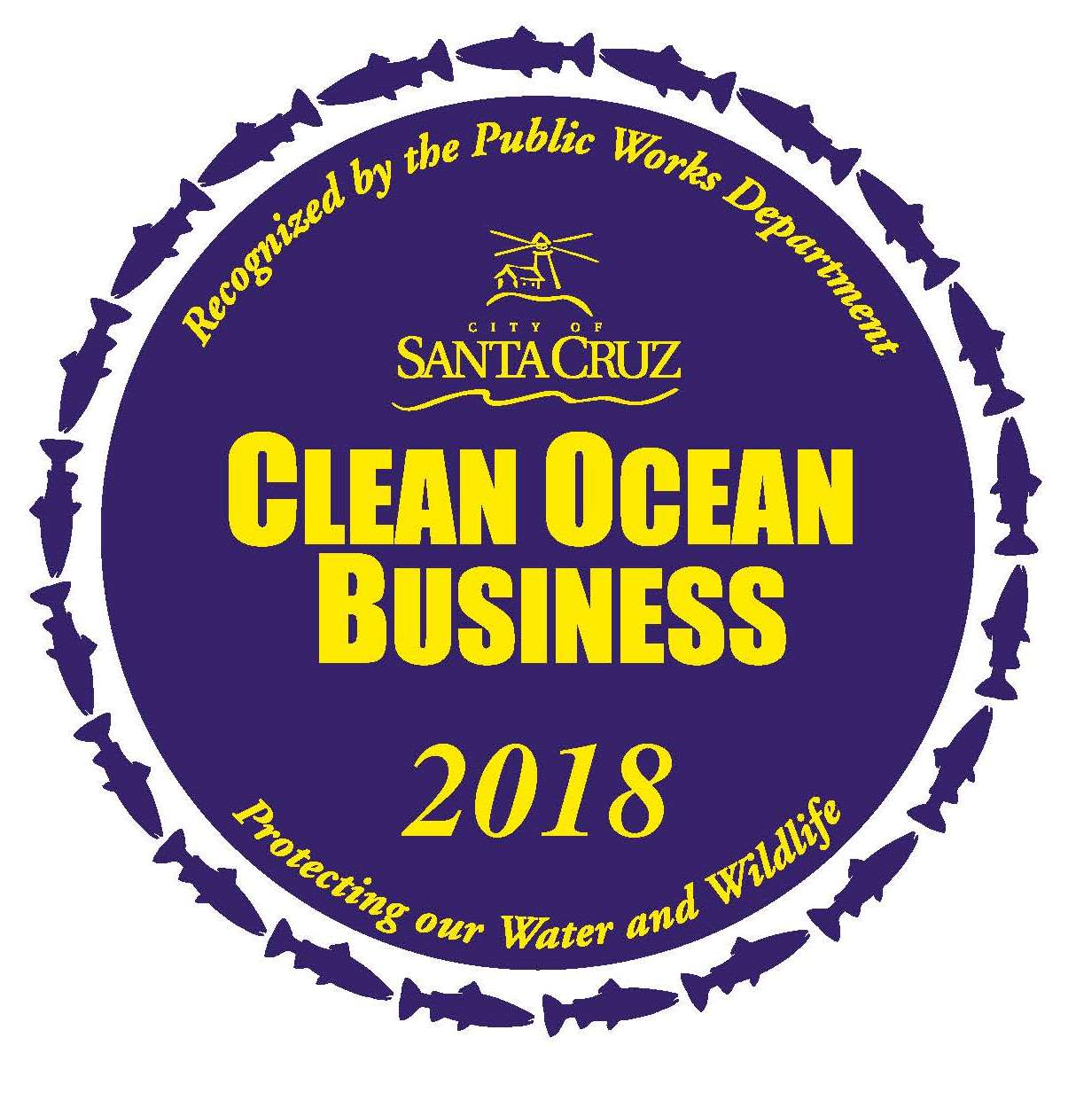 Santa Cruz Public Works Department Award for Clean Ocean Business 2018